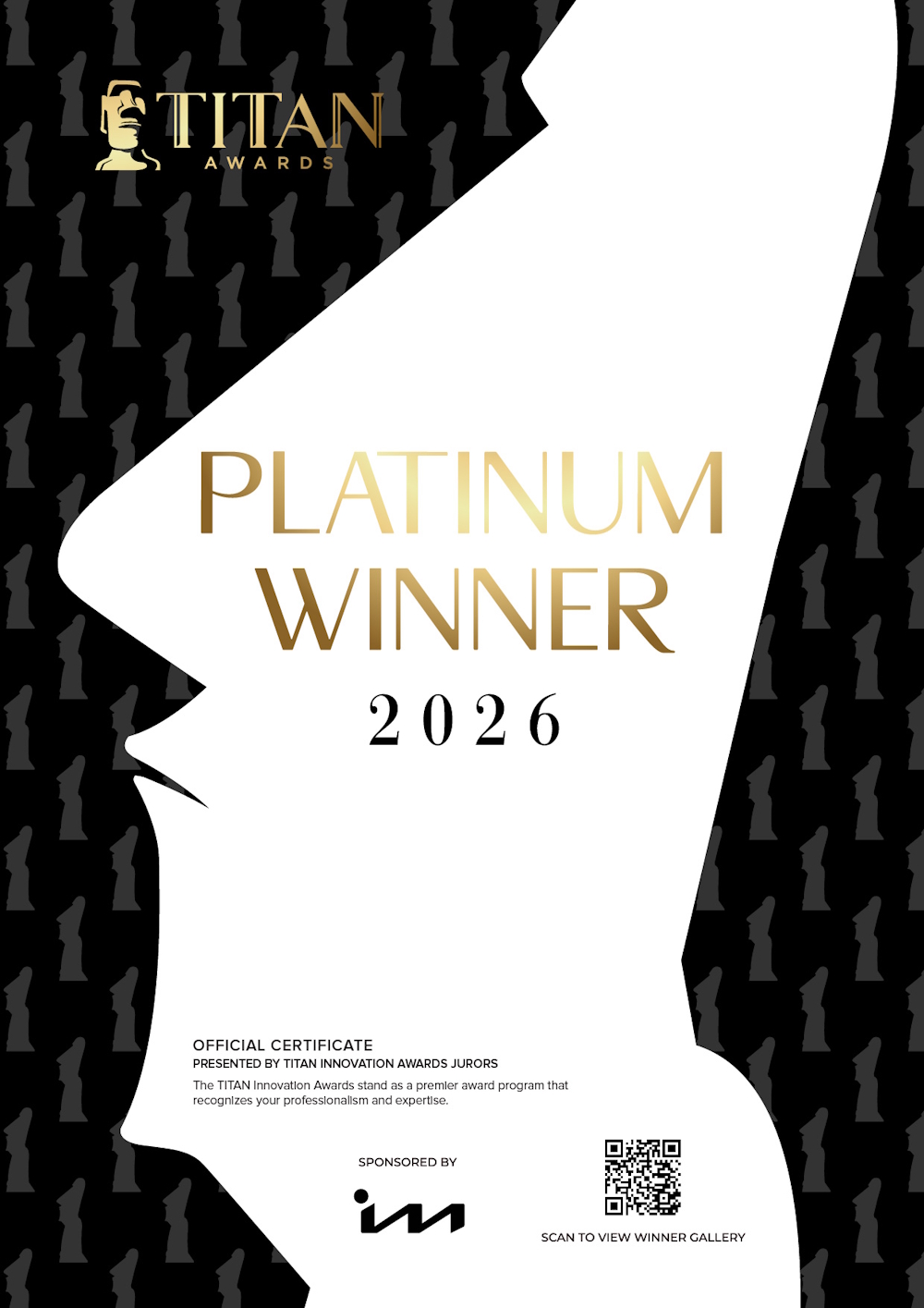 TITAN Innovation Awards Certificate